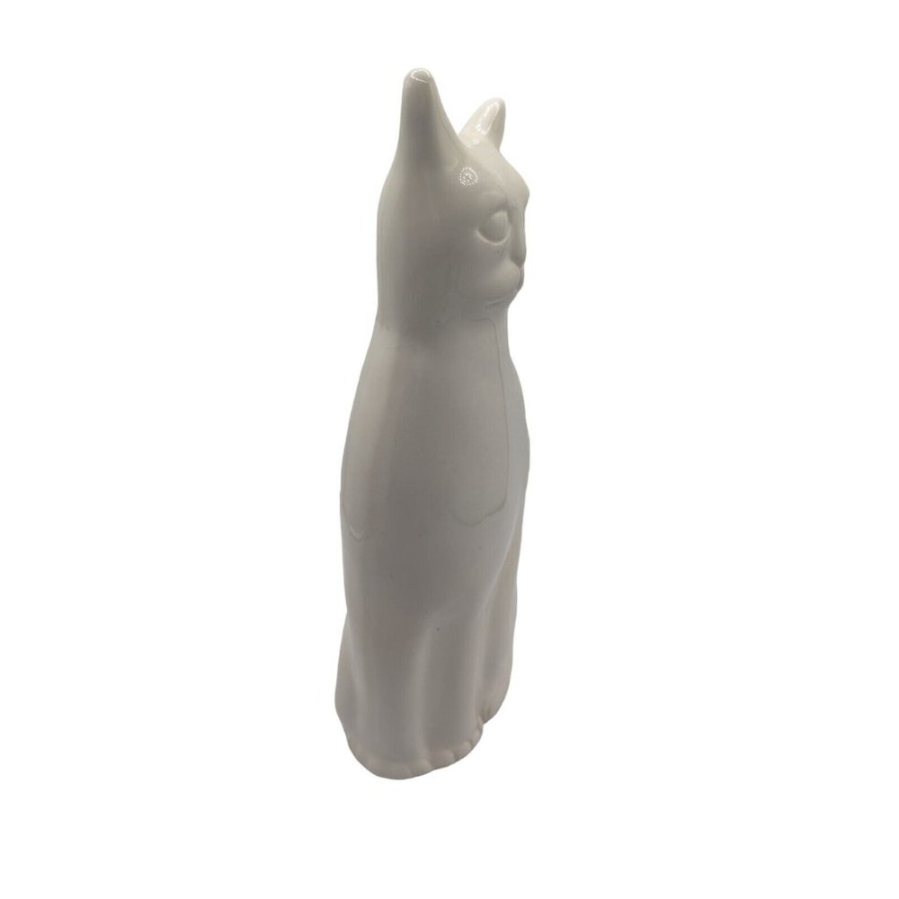 Vintage Enesco MCM White Ceramic 10” Cat - Picture 7 of 7